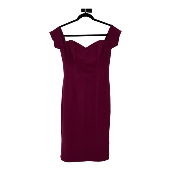 Dress the Population Dresses & Skirts - Dress the Population dress black Bailey off the shoulder body red Medium M